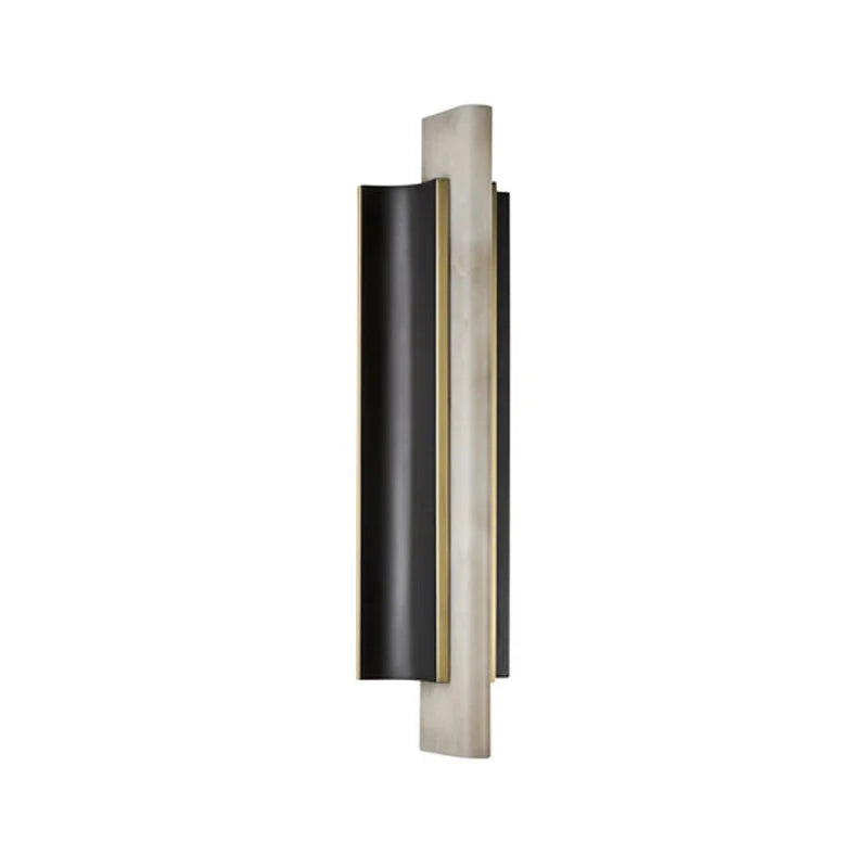 Genuine Alabaster Tube Wall Sconce Brass | 50 or 75cm Bedside Pair Tall Hallway Light 2700k Built in Casalola Lights