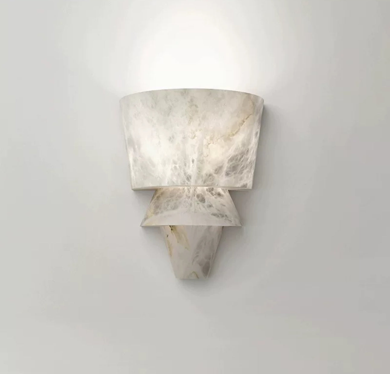 Luxurious Marble Wall Light 37x40cm Warm Led Lighting - Sconces