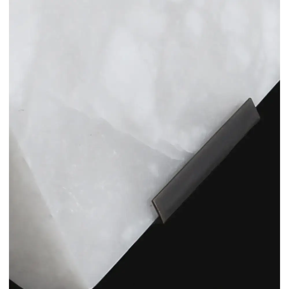 Cubist Alabaster Wall Sconce | Vintage French Accent Lighting - Sconces