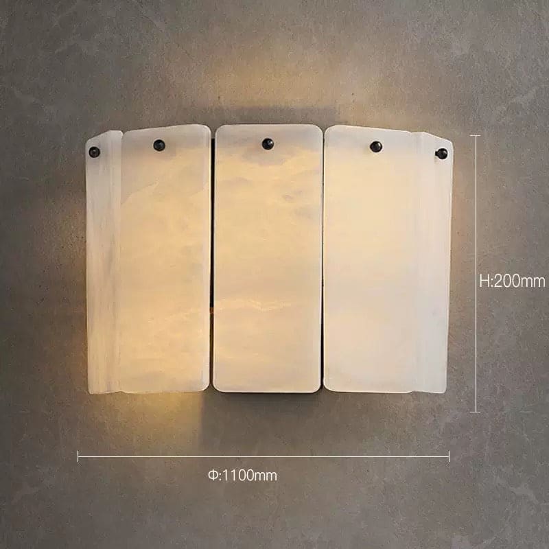 Luxury Alabaster & Copper Wall Sconce – Modern Handcrafted Light for Elegant Interiors - Sconces
