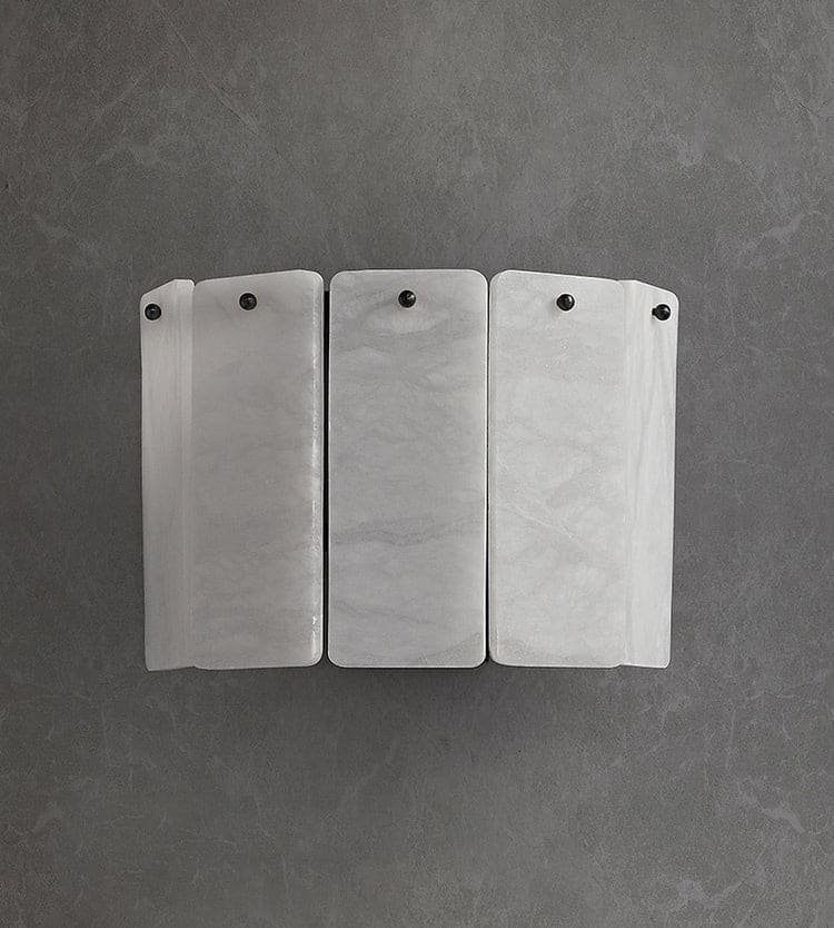 Luxury Alabaster & Copper Wall Sconce – Modern Handcrafted Light for Elegant Interiors - Sconces