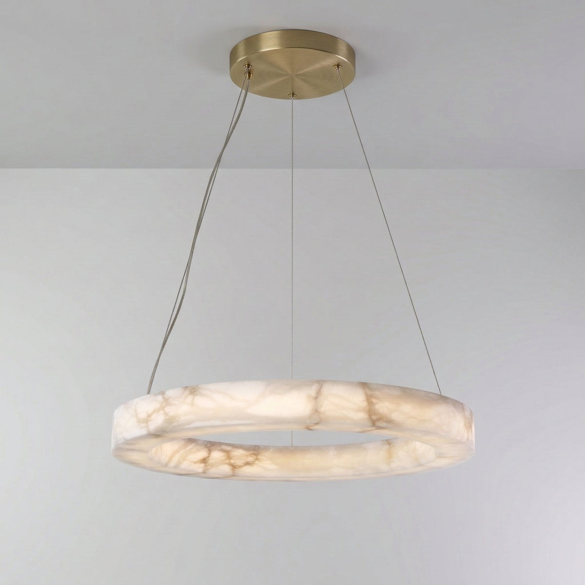 Alabaster Ring Chandelier for Dining Room | Single Spanish 40 to 150 Cm (15.7 59″) Casalola Lights Luxury Lamps