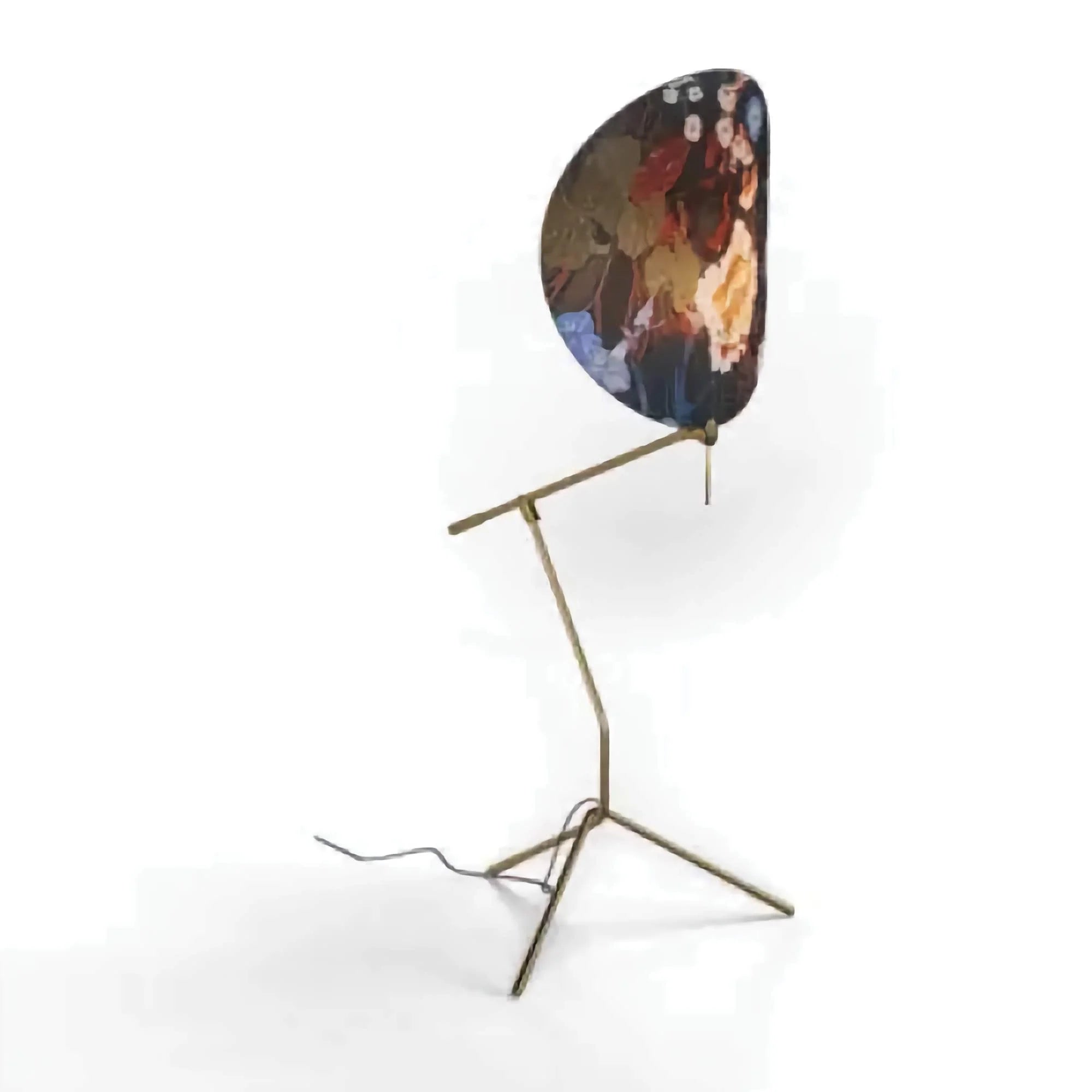 Akira Brass Floral Screen Art Deco Floor Lamp | Kyoto Atelier Hana Adjustable Ul-listed Led-ready