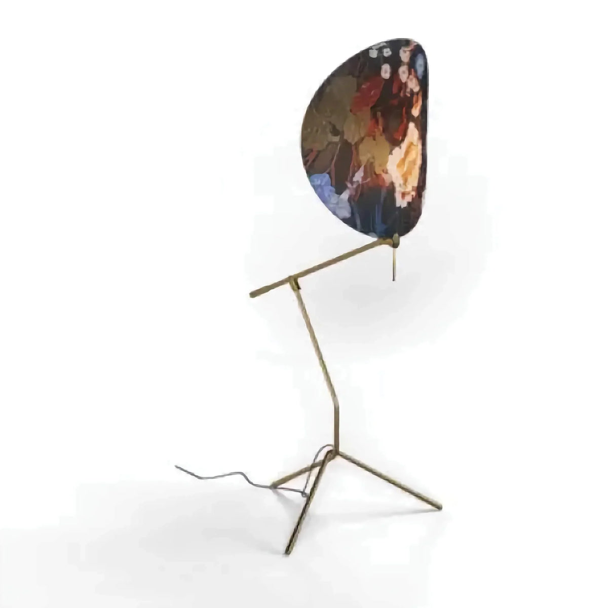 Art Deco Botanical Glass Floor Lamp | Twig-frame Printed-glass Eclectic Living Room & Lounge Casalolalights Luxury