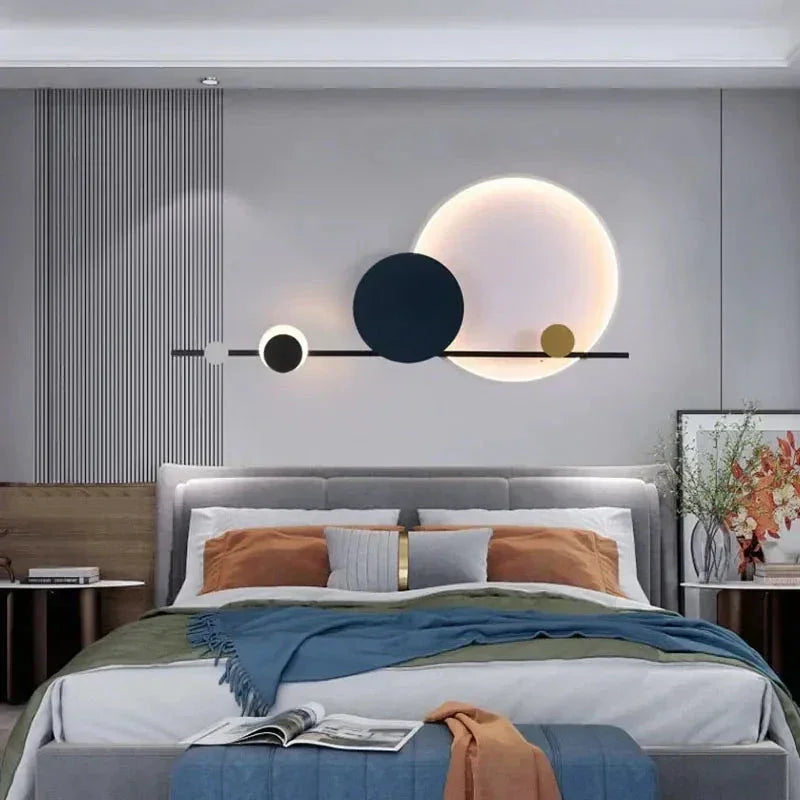 Modern Chic Wall Lamp | Contemporary Art Decor Lighting for Living Room Bar Commercial - Sconces