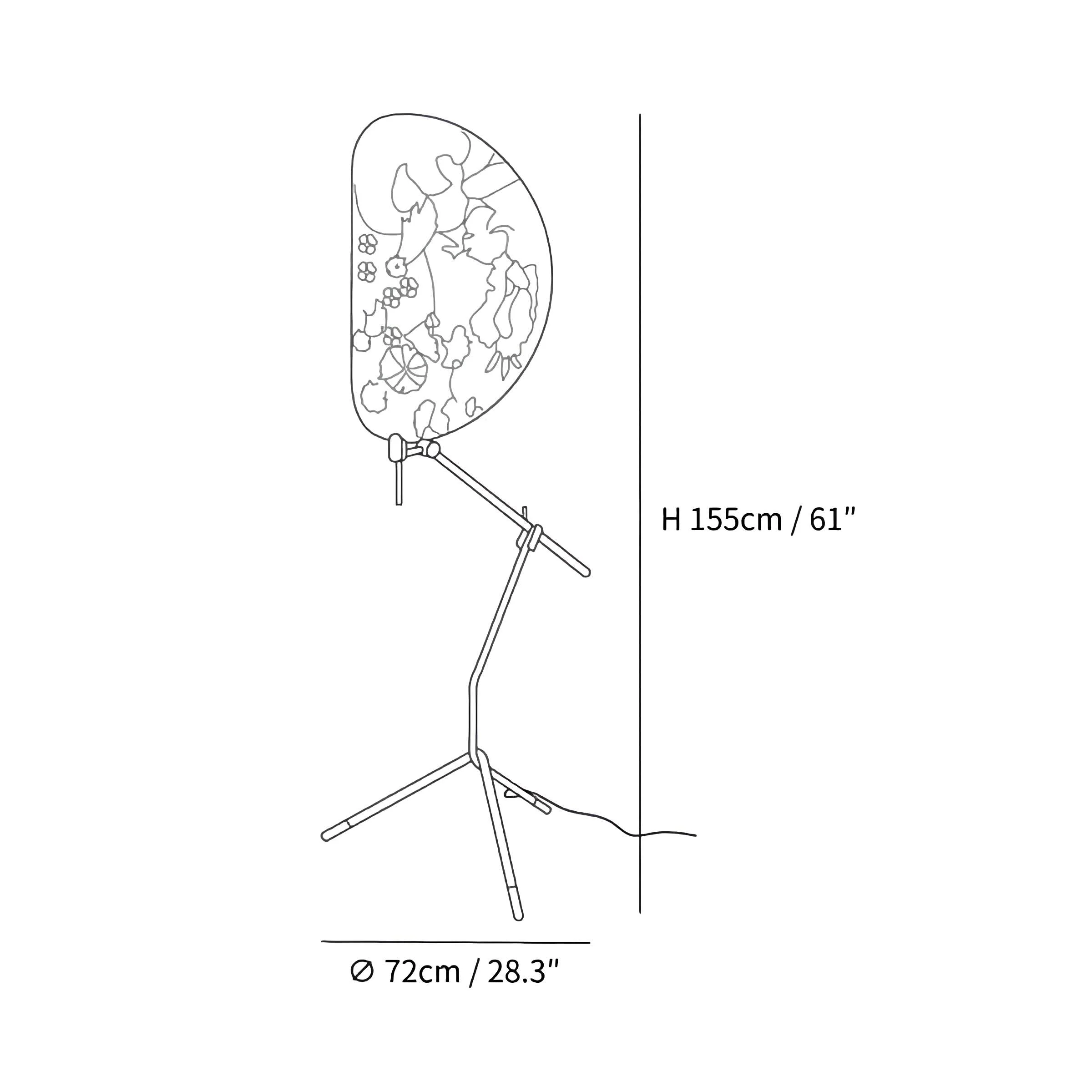 Shop for Floor Lamps Unique Fabric & Copper Akira