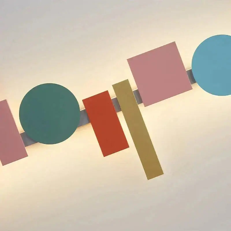 Modern Colorful Led Wall Lamp | Art Decor Lighting for Living Room Commercial - Sconces