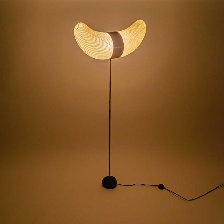 Bb3-33s Floor Lamp | Isamu Noguchi Lamps | Handcrafted Washi Paper | Japandi Minimalism Wabi Sabi Decor