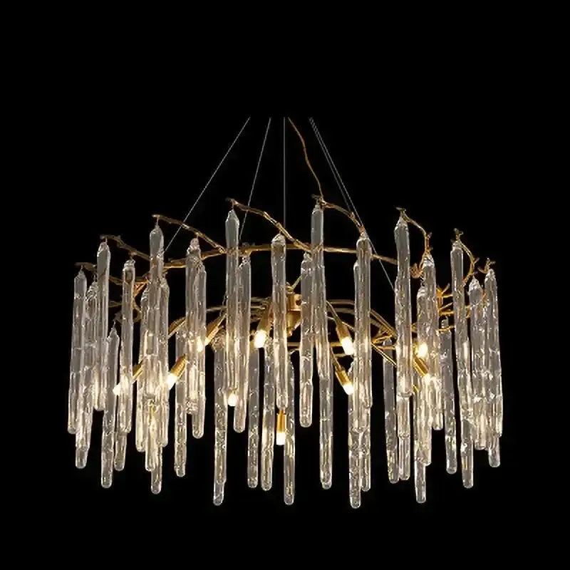 Clear Crystal Gold Chandelier for Dining Room Kitchen Living | Casalola - Chandeliers