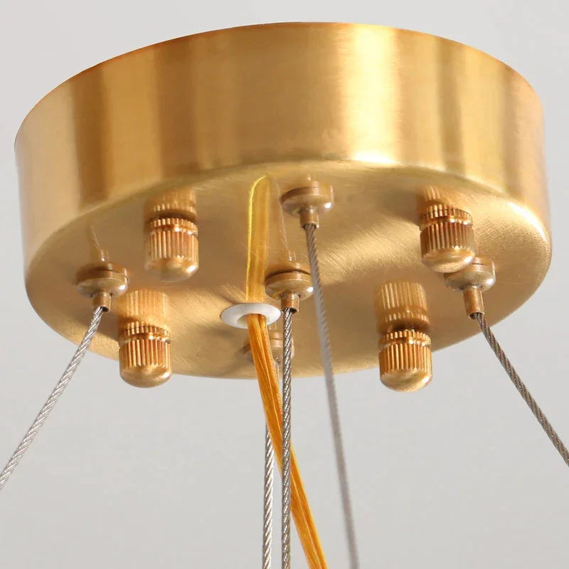 Clear Crystal Gold Chandelier for Dining Room Kitchen Living | Casalola