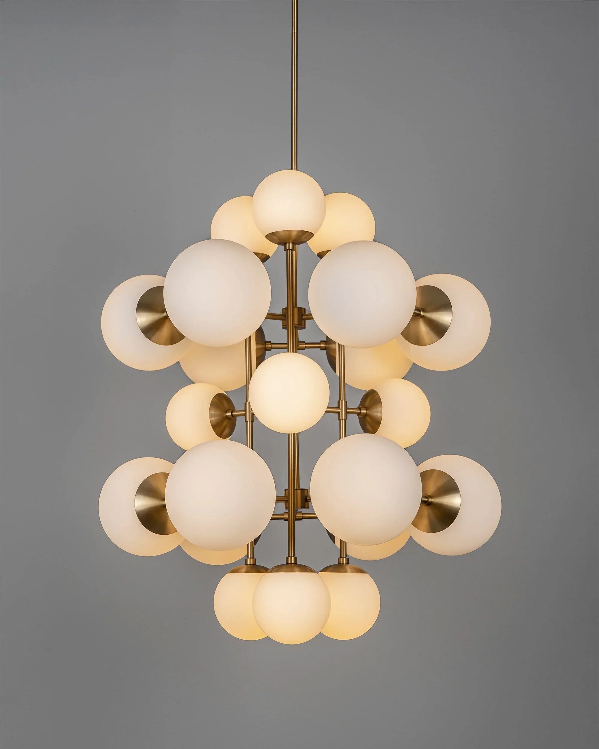 Cluster Chandelier 44’’ Marbled Glass Sphere – Modern Dining Room Ligh Casalolalights Luxury Lamps for Interior