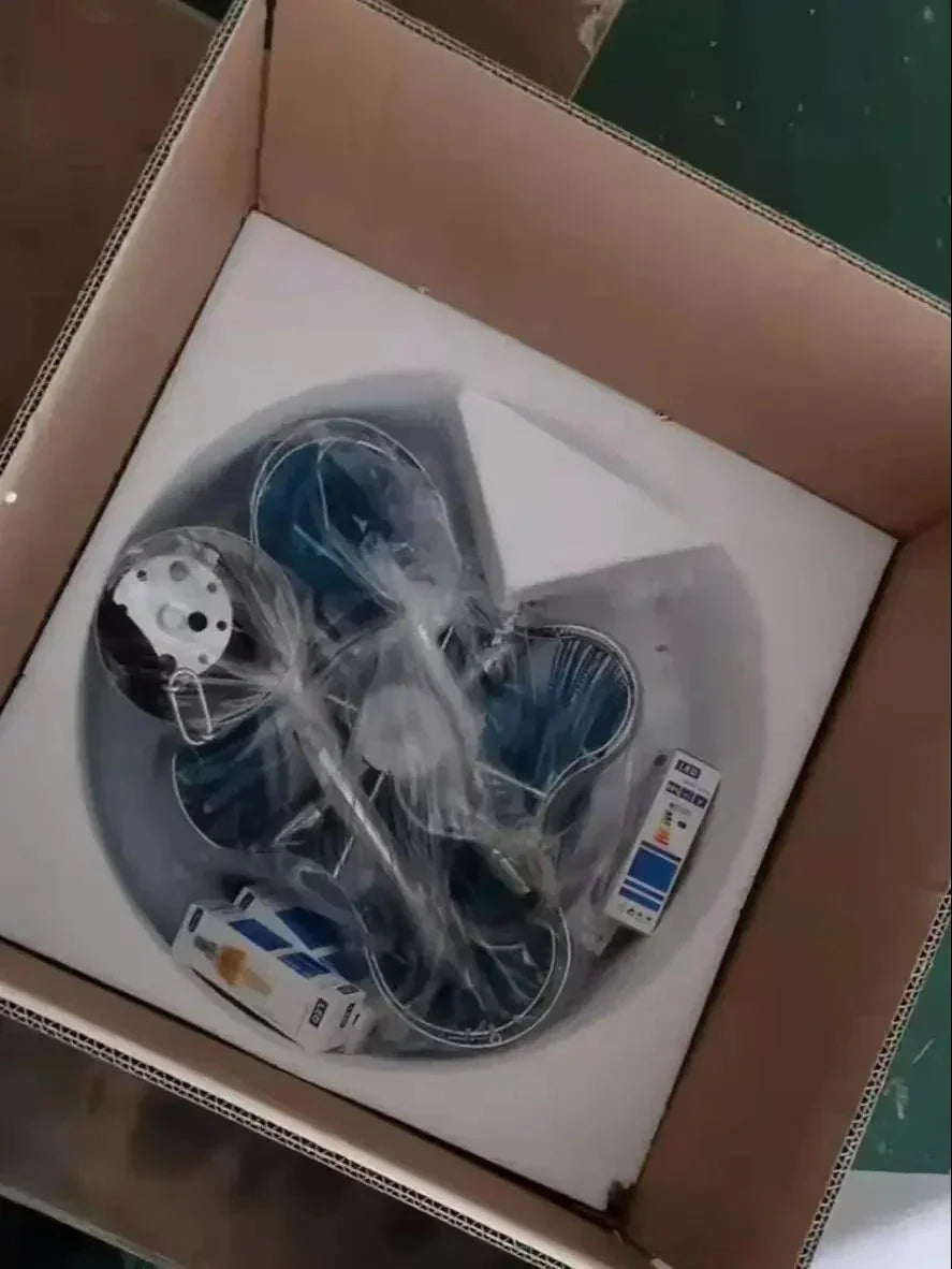 Azurro Chandelier | Luxury Blue Beaded Ceiling Lamps for Stairs Dining Room Living - Chandeliers