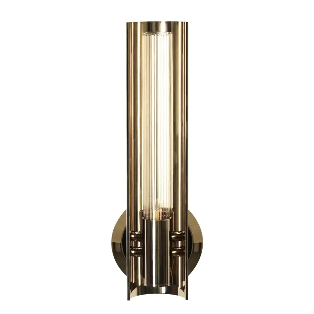Baccara Crystal Wall Sconce – Polished Brass for Hallway & Bedroom - Sconces