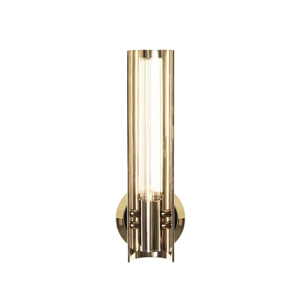Baccara Crystal Wall Sconce – Polished Brass for Hallway & Bedroom - Sconces