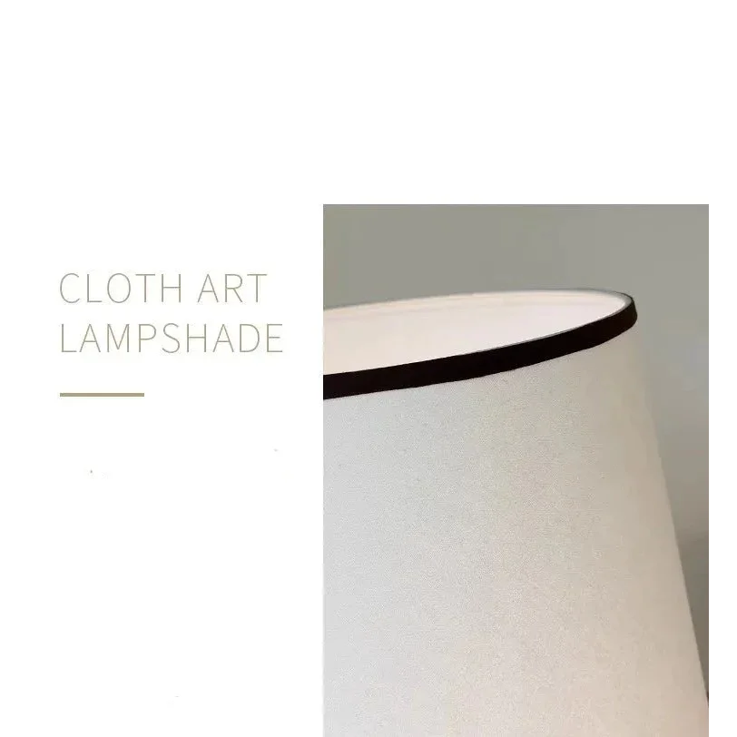 Bakelite & Wood Floor Lamp Fabric Shade | 150cm Tall Ash or Walnut E26/e27 Dimmable Option Casalola Lights Luxury Lamps