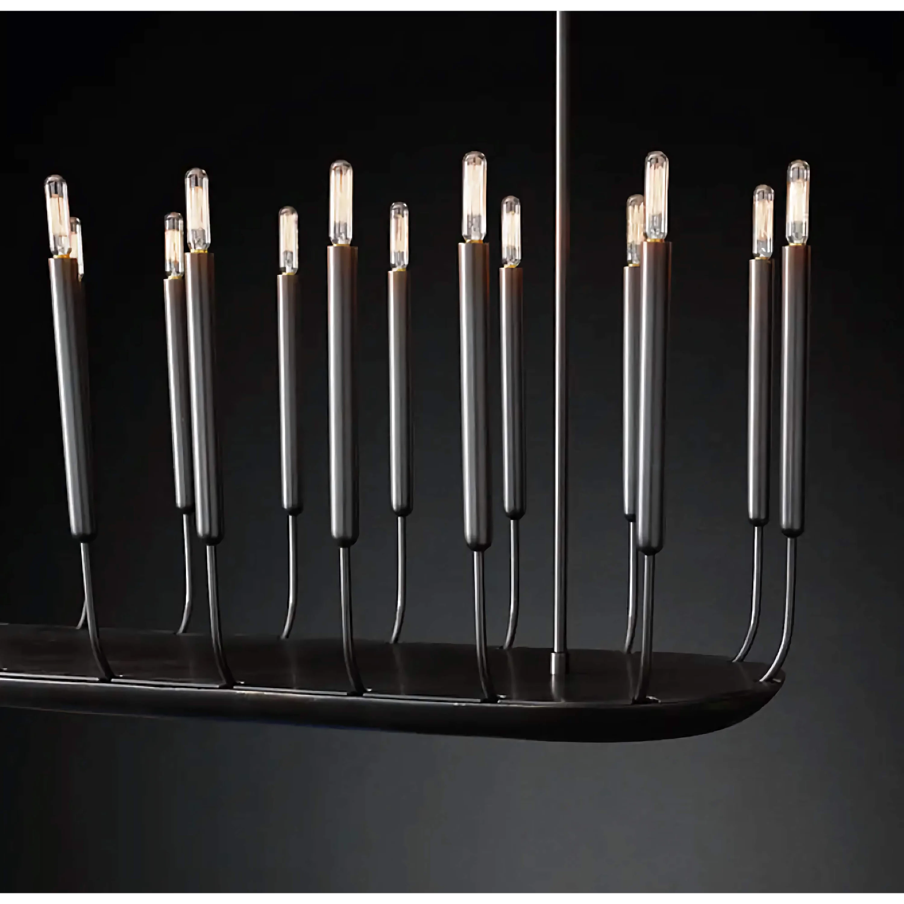 Blackcopper Dining Table Chandelier – Long 20/24-light Fixture Casalolalights Luxury Lamps for Interior Designers