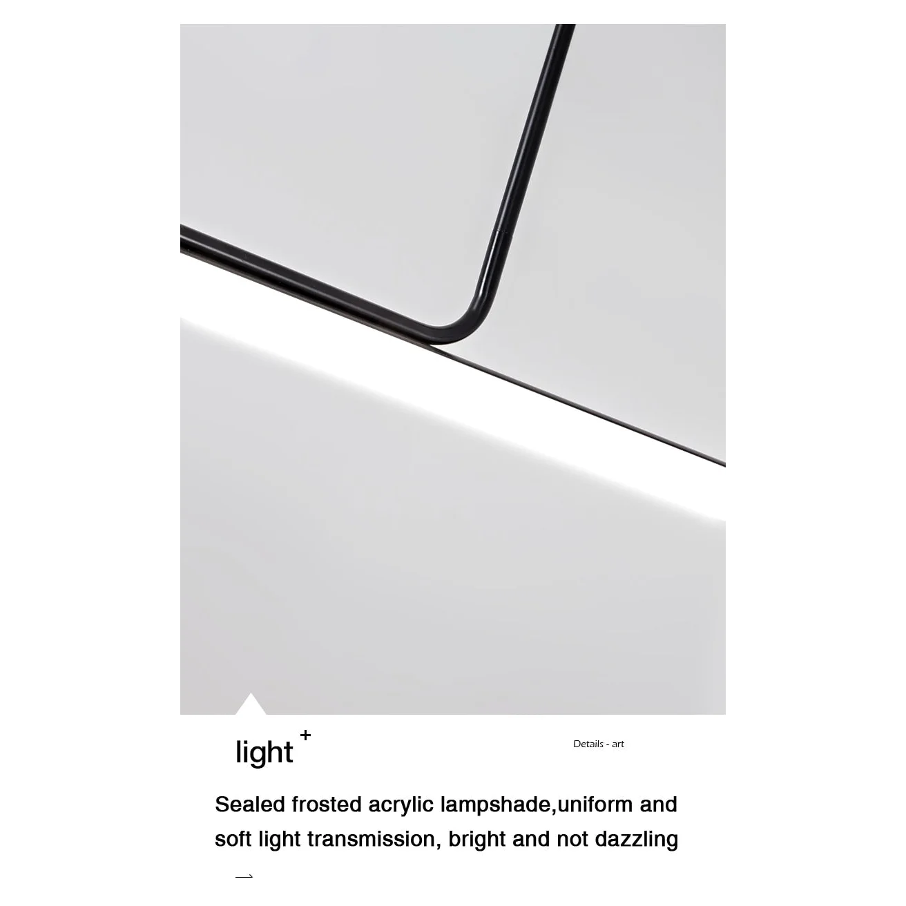 Modern Linear Pendant Lamp | Black Led Minimalist Ceiling Lamps for Kitchen Island Dining Room