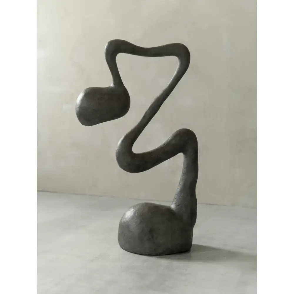 Sculptural Black Resin Floor Lamp | Avant Garde Dimmable Lighting - Lamps