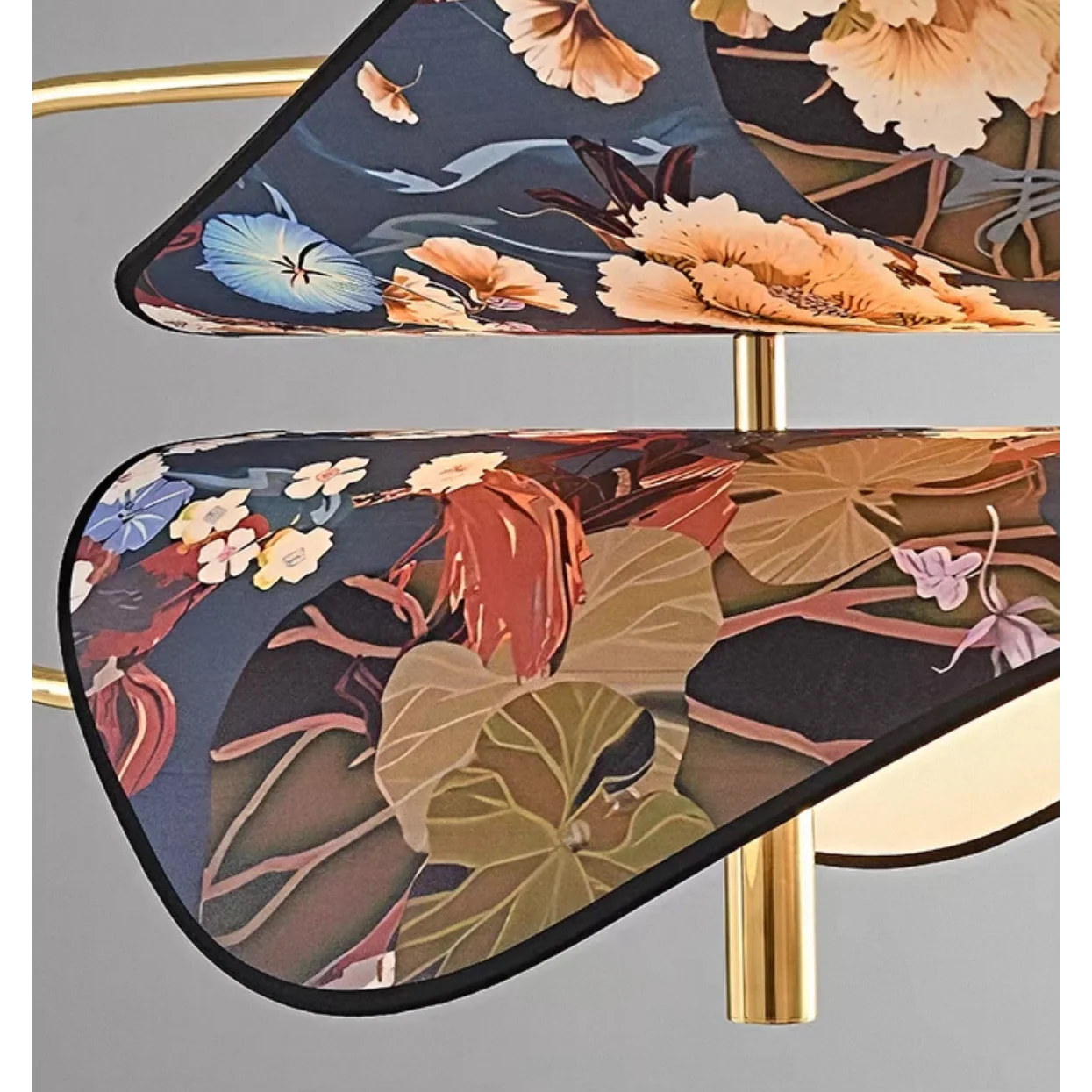 Akira Japanese Floral Pendant Light – Designer Copper Led Statement Lamp Casalolalights Luxury Lamps for Interior