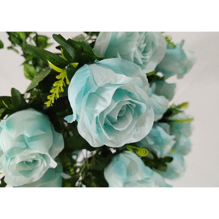 Flower Pendant Lamp | Blue Flowers Chandelier | Ceiling Light Fixture for Biophilic Design - Lamps