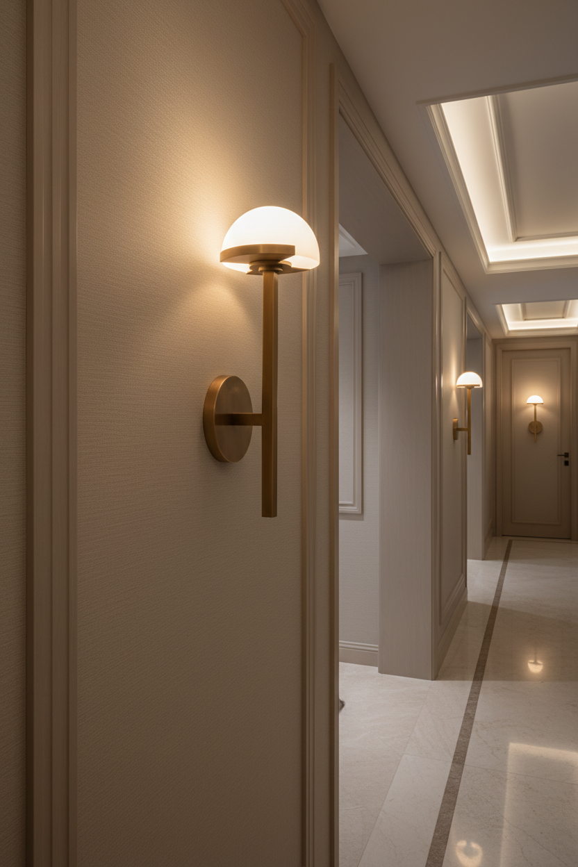 Brass and Alabaster Wall Sconce – Modern Luxury Lamp for Bedroom Hallway Dining Room Casalolalights Luxury Lamps