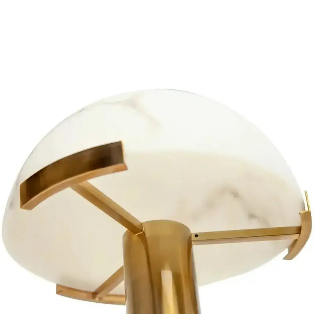 Brass and Alabaster Wall Sconce – Modern Light for Bedroom or Hallway - Sconces