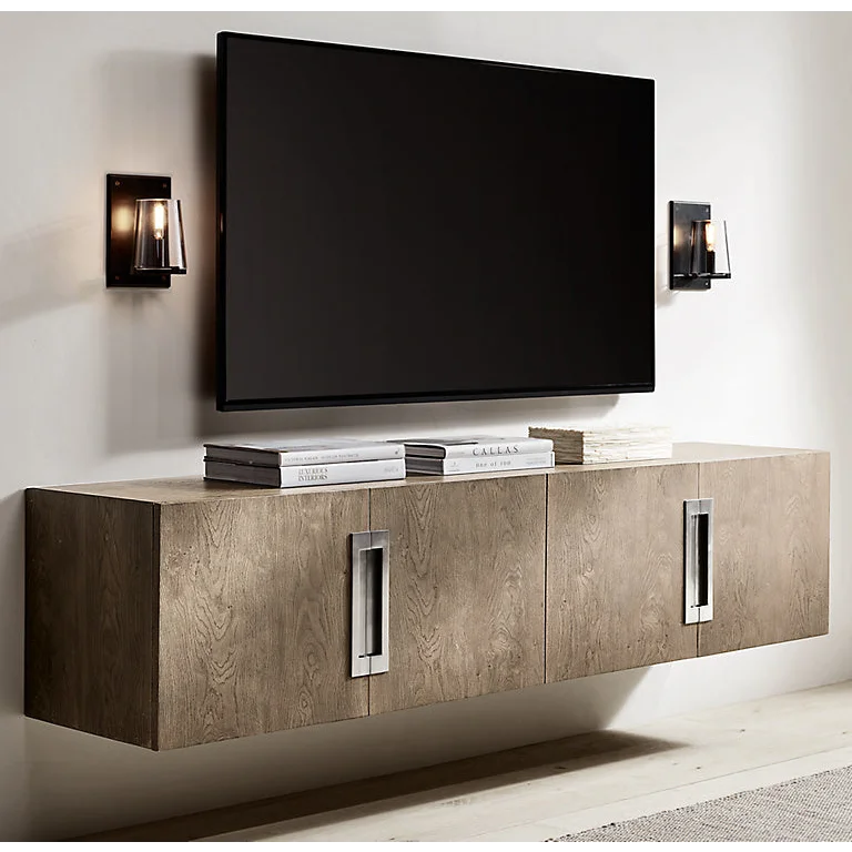 Wall Lamps for Living Room Sconces Bedroom Glass and Black Finish