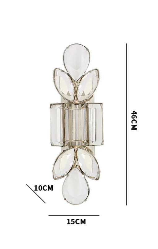 Luxury Crystal Wall Sconce – Elegant Art Deco Light Fixture for High-end Interiors