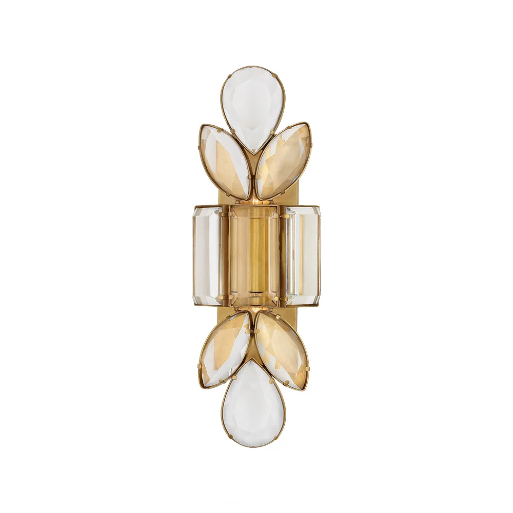 Luxury Crystal Wall Sconce – Elegant Art Deco Light Fixture for High-end Interiors