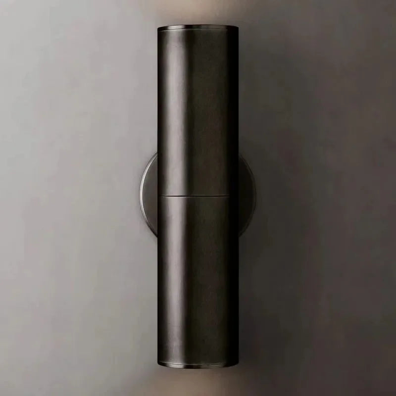 Brass Up & Down Wall Sconce or Black | Hallway Light 2 Sizes Glass Diffusers Warm 2700k Casalola Lights Luxury Lamps