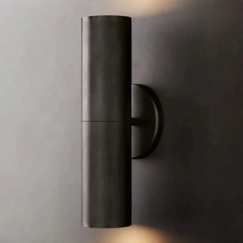 Brass Up & Down Wall Sconce or Black | Hallway Light 2 Sizes Glass Diffusers Warm 2700k Casalola Lights Luxury Lamps