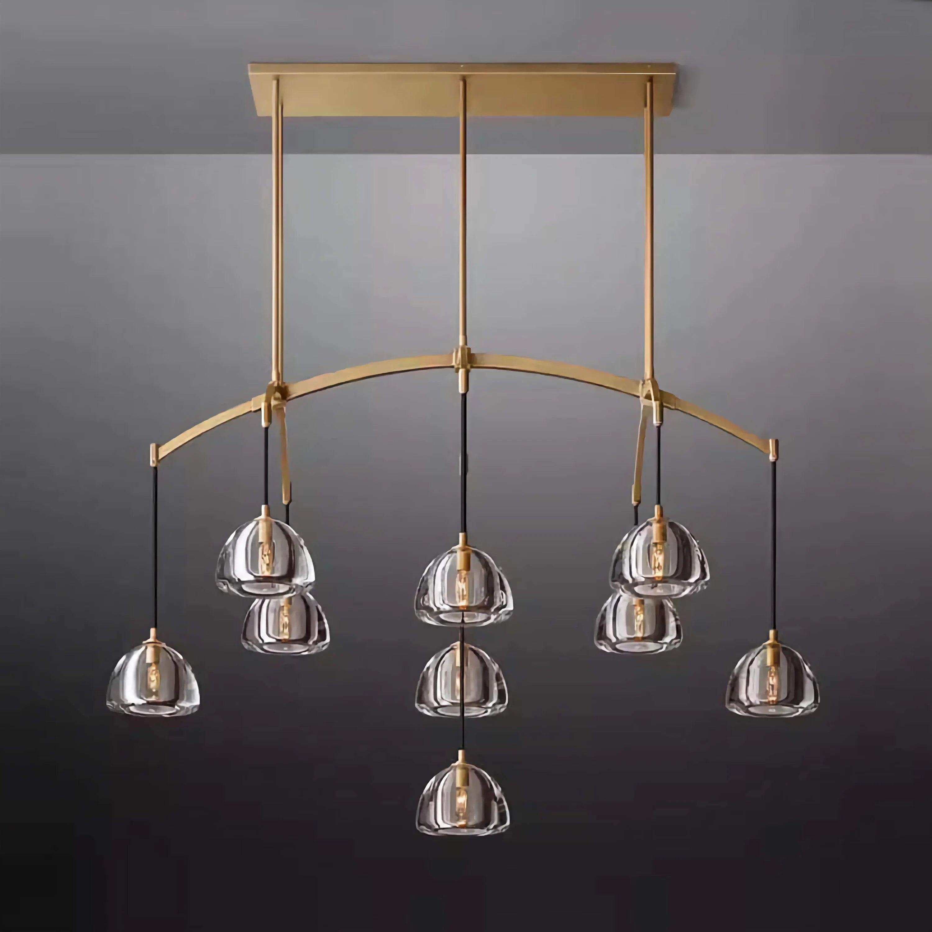 Luxurious Brass Chandelier for Kitchen Island | Modern Pendant for High-end Interiors Casalolalights Luxury Lamps