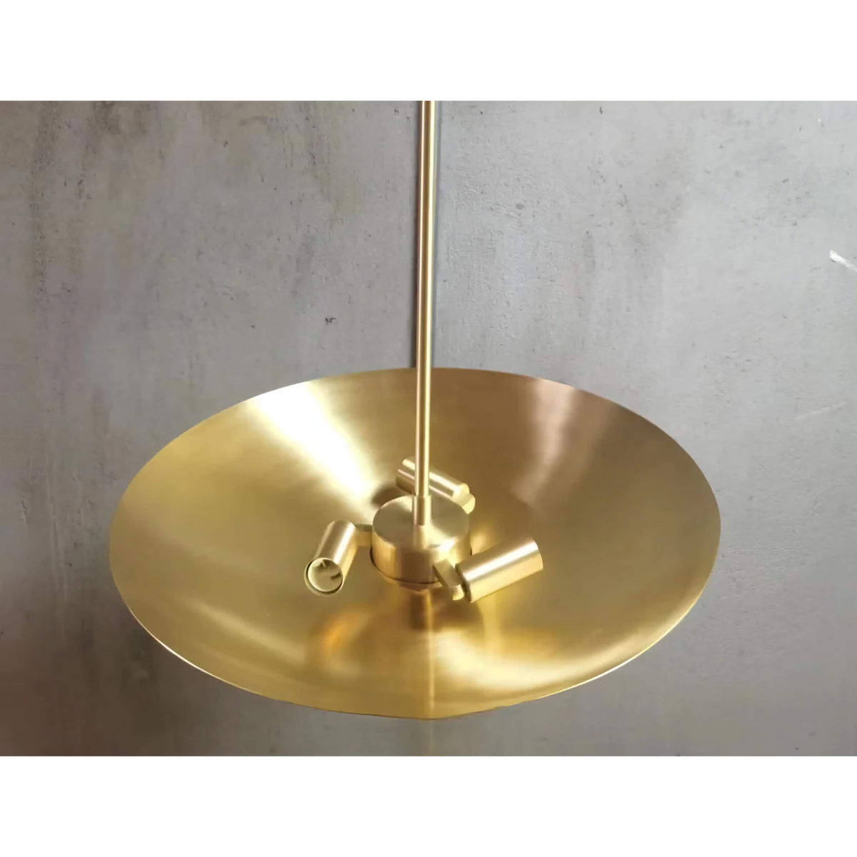 Brass Saucer Pendant Light for Dining Table or Kitchen Island | Low Profile 17.7 23.6 29.5 Inch Casalola Lights Luxury