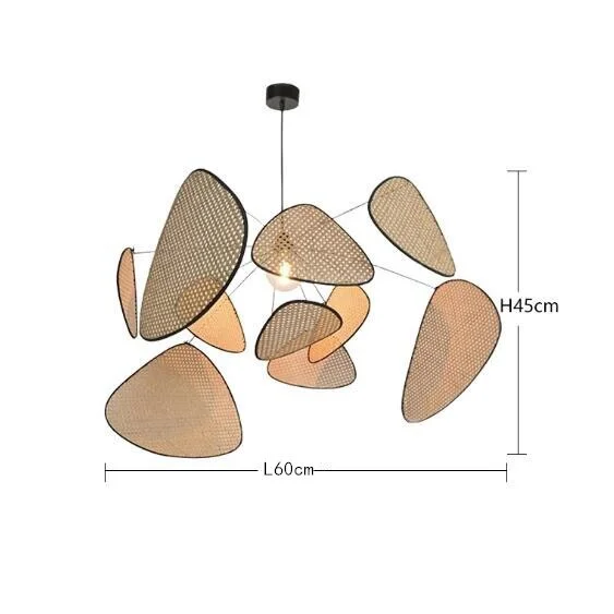 Cannage Hand-crafted Suspension | Timeless Wicker Chandelier | Parisian Chic and Coastal Design Casalolalights Luxury