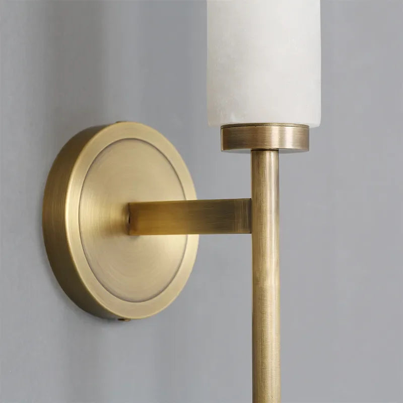 Genuine Alabaster Panel Wall Sconce | Low Profile Hallway Pair Entry Light 47cm Warm 2700k Led Casalola Lights Luxury