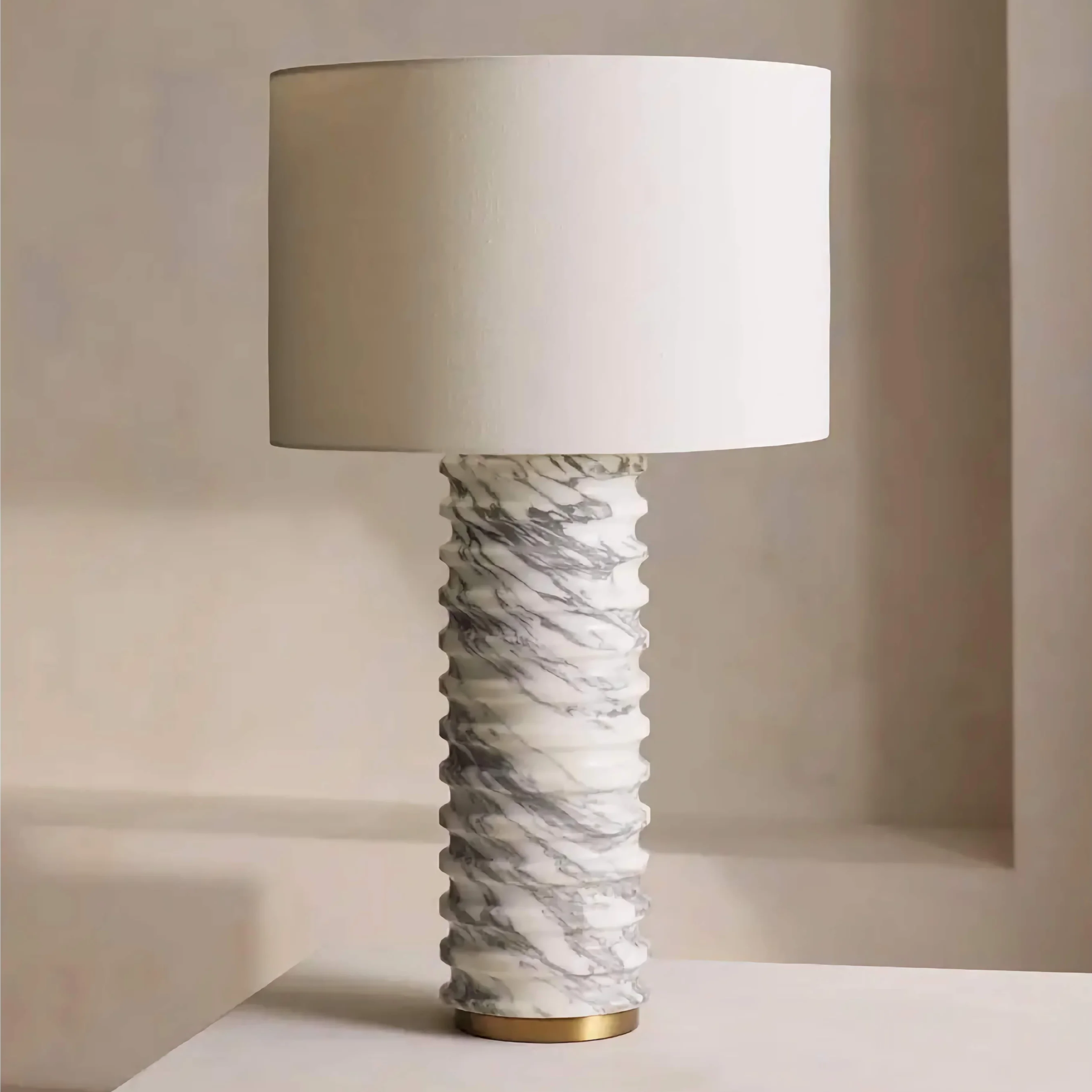 Wabi-sabi Table Lamp | Italian Marble for Luxury Interiors | Bedside Living Room Lamps Casalolalights Luxury Lamps