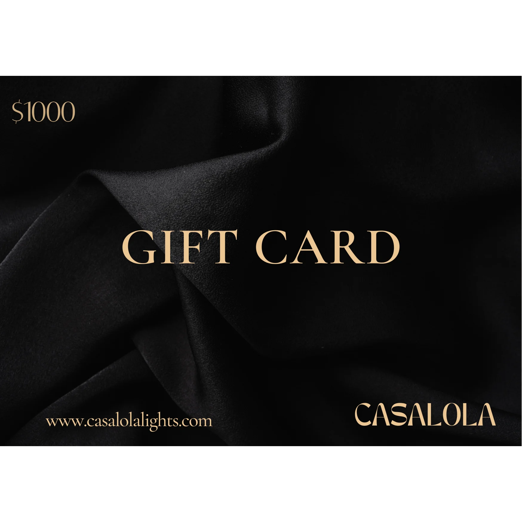 Offer a Casalola Gift Cards Casalolalights Luxury Lamps for Interior Designers