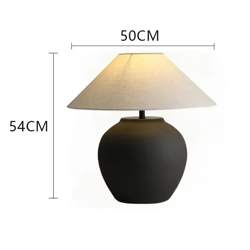Elegant Ceramic Led Table Lamp | Japandi Inspired Design | Perfect for Modern Minimalist Interiors