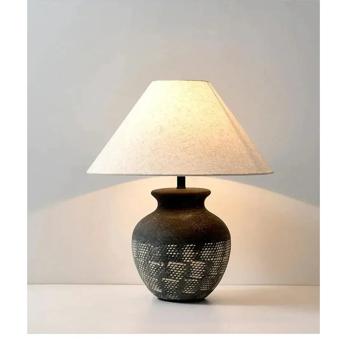 Luxury Ceramic Table Lamp Modern Japandi Minimalism Wabi Sabi Decor