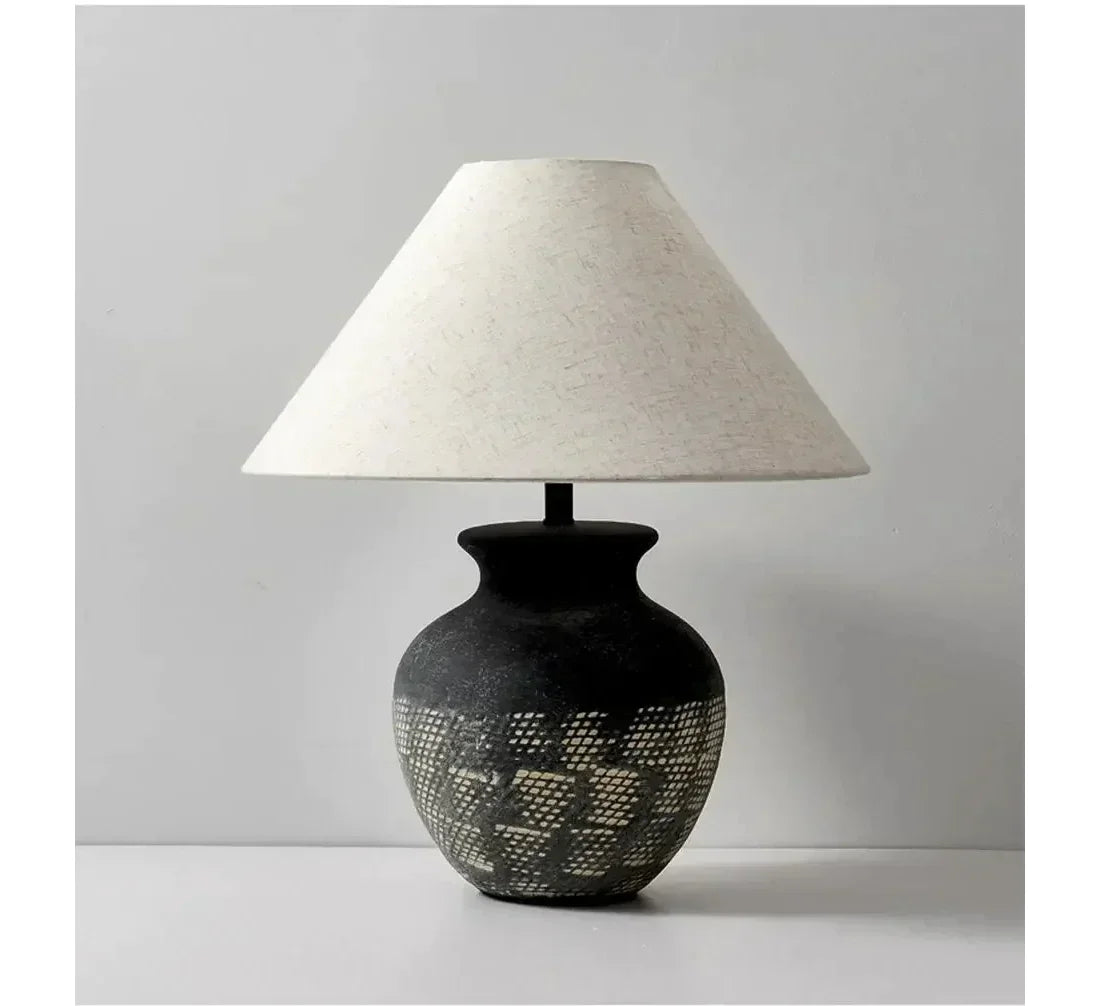 Luxury Ceramic Table Lamp Modern Japandi Minimalism Wabi Sabi Decor