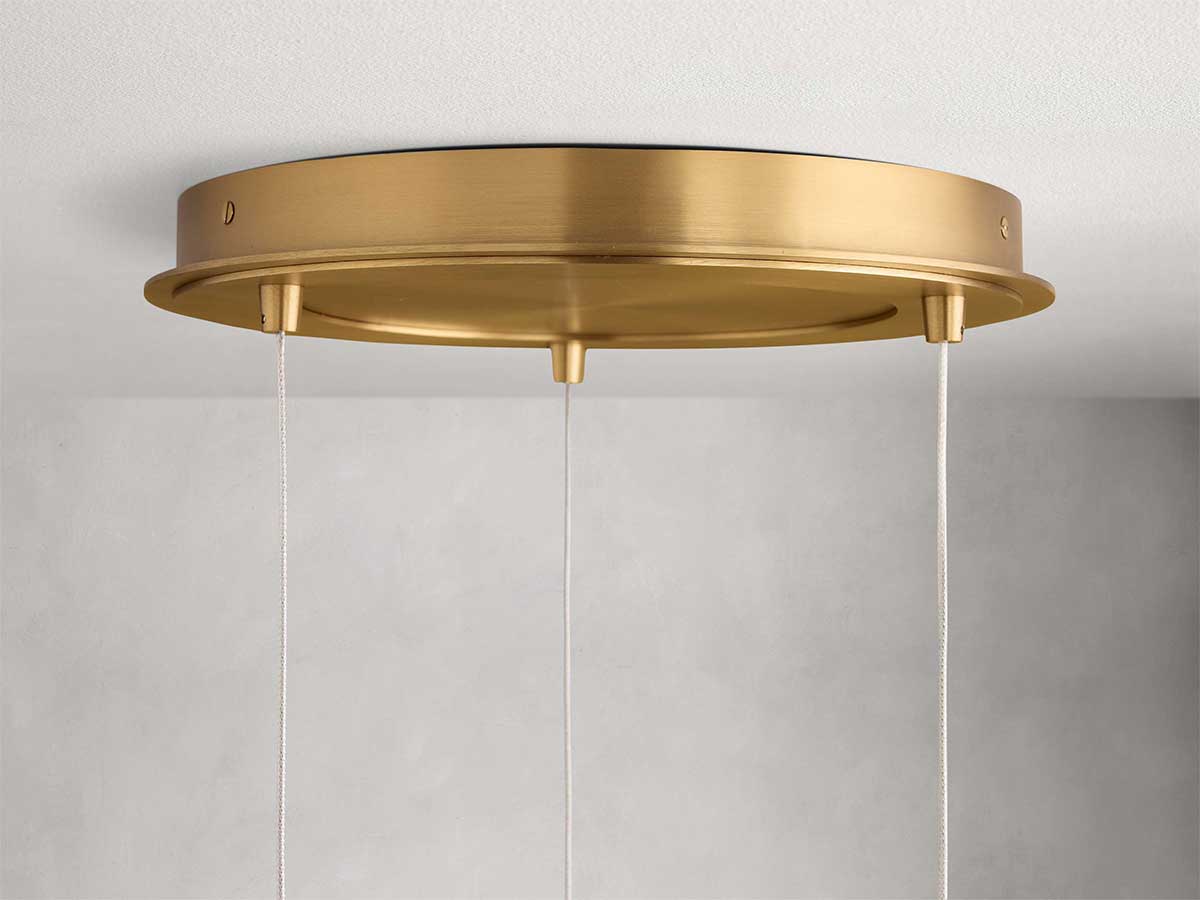 Colored Glass and Brass 5 Light Pendant Chandelier Long Drop Stairwell or Double Height Entry Lighting Casalolalights