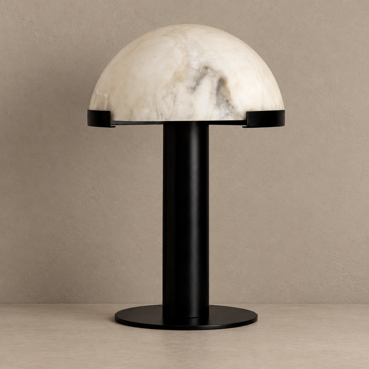Alabaster Dome Table Lamp