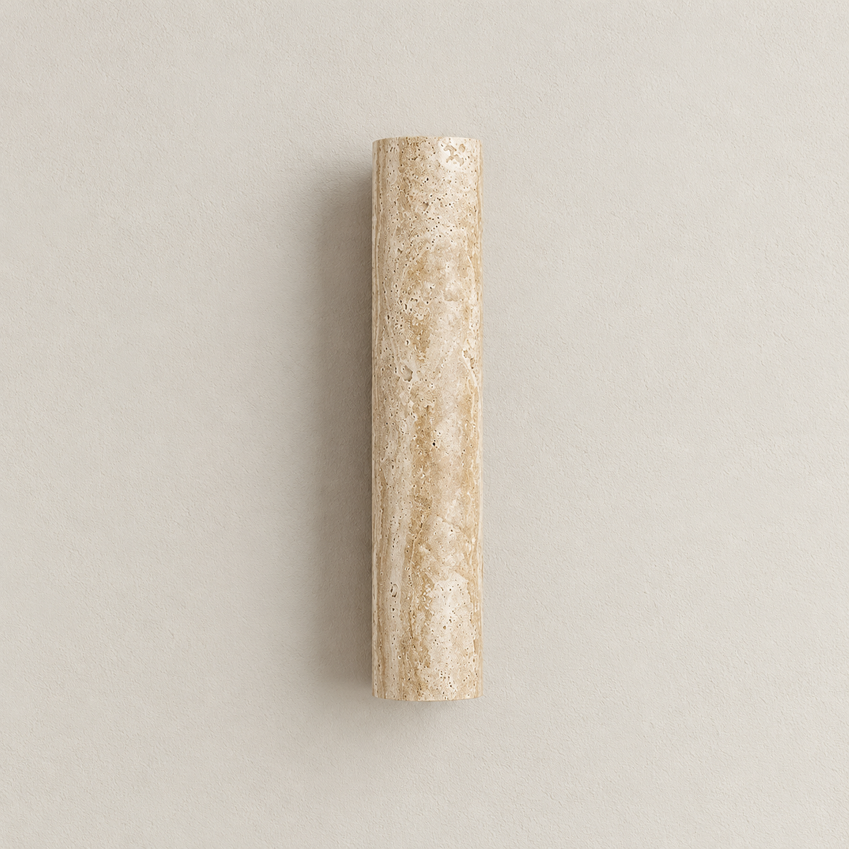 Travertine Cylinder Wall Sconce