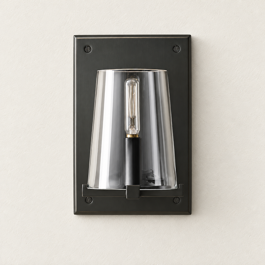Clear Glass Wall Sconce