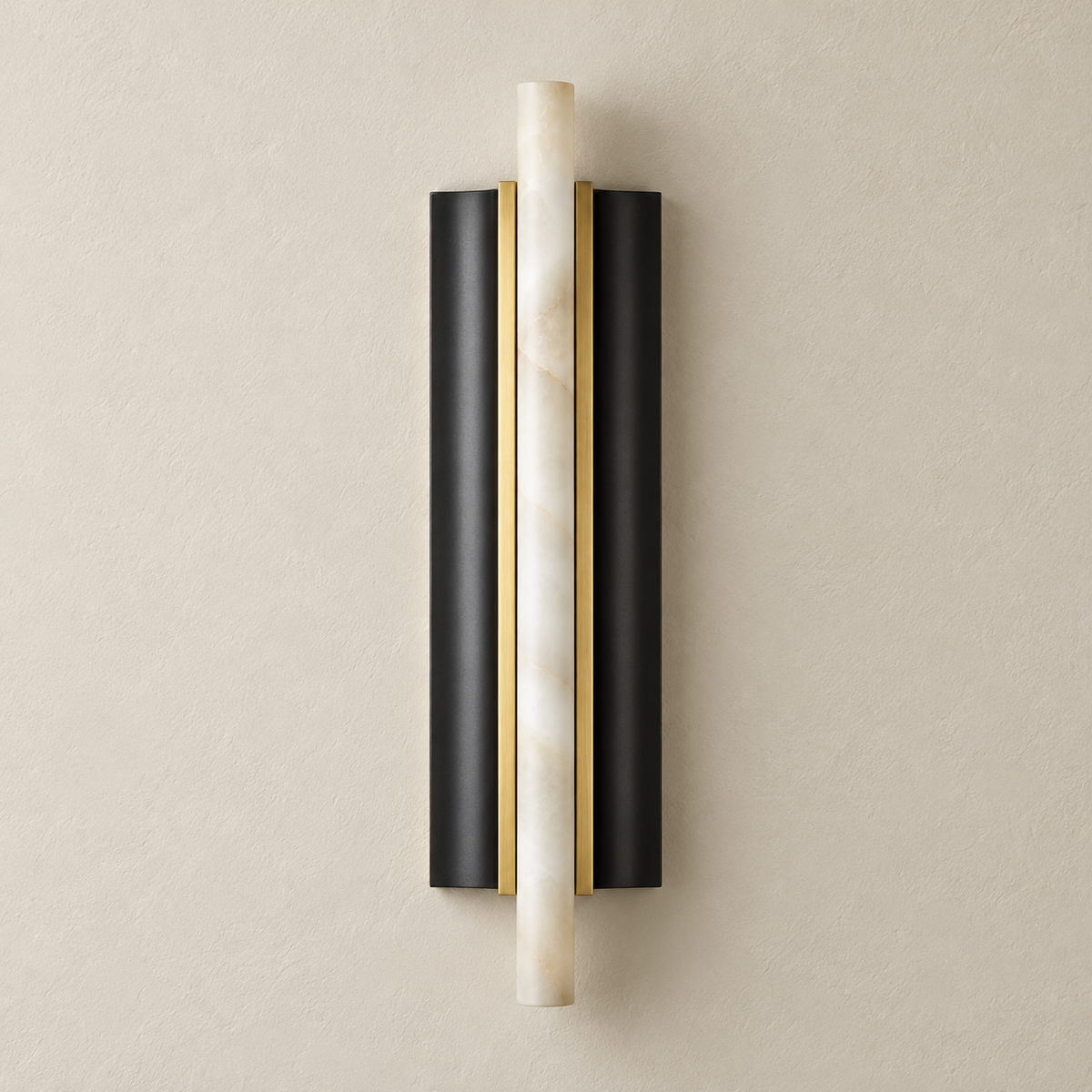 Alabaster Tube Wall Sconce