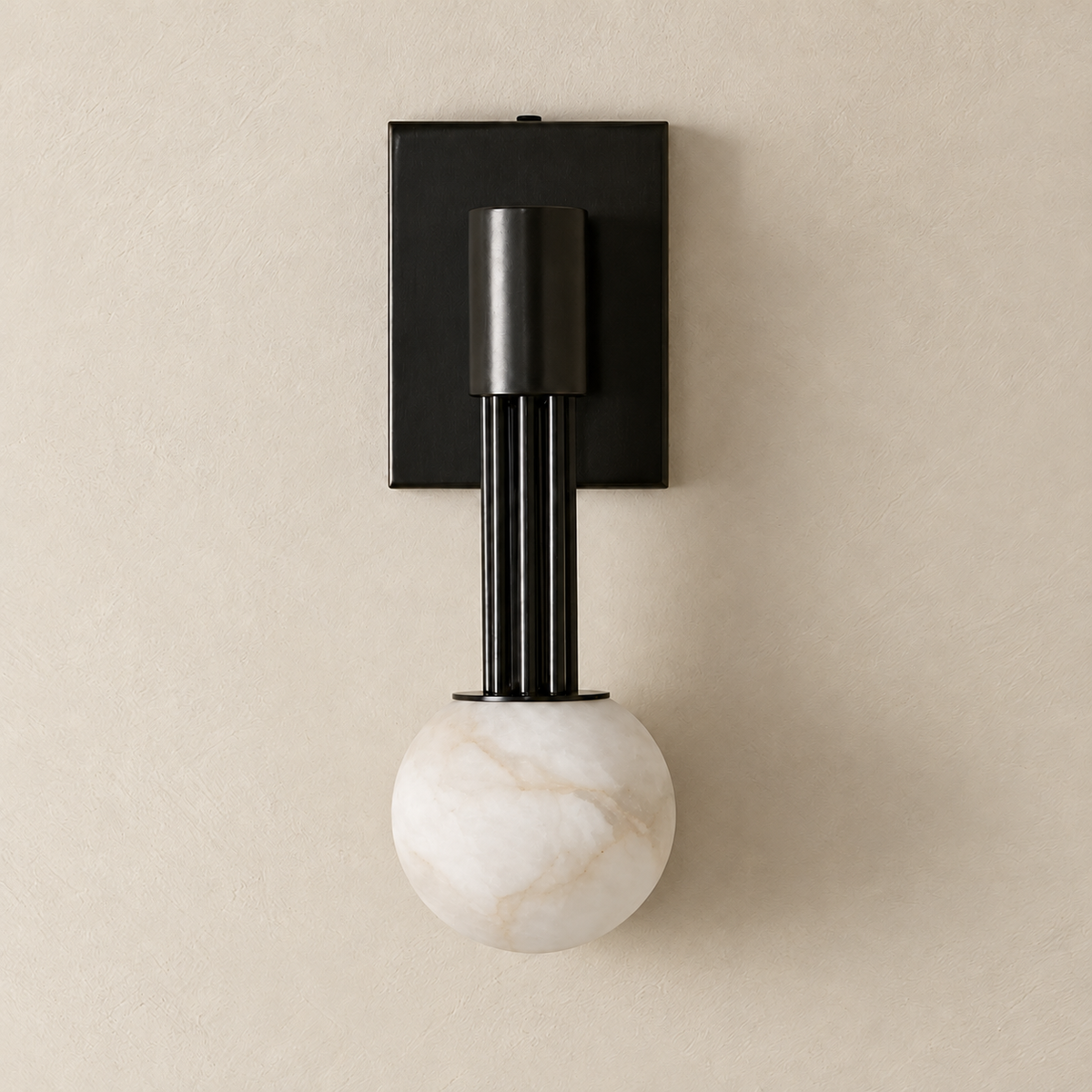 Alabaster Globe Wall Sconce