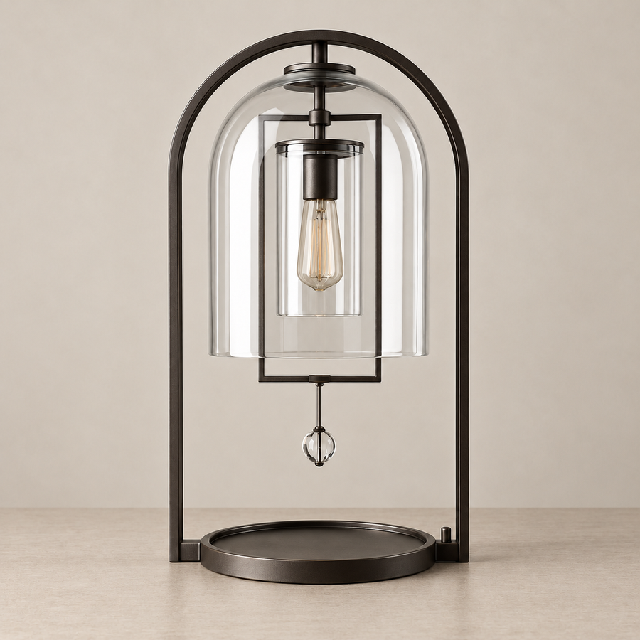 Glass Dome Table Lamp