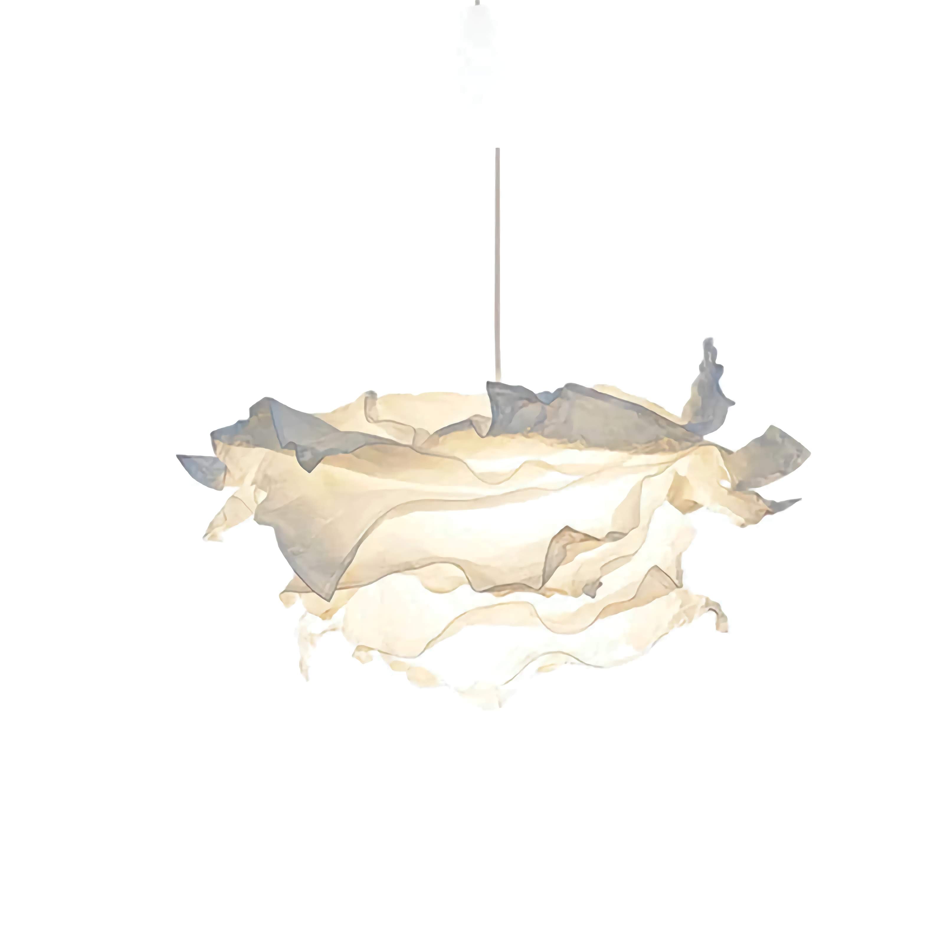 Cloud Pendant Lamp | Modern Paper Light with Adjustable Cord | Great for Dining Room Bedroom
