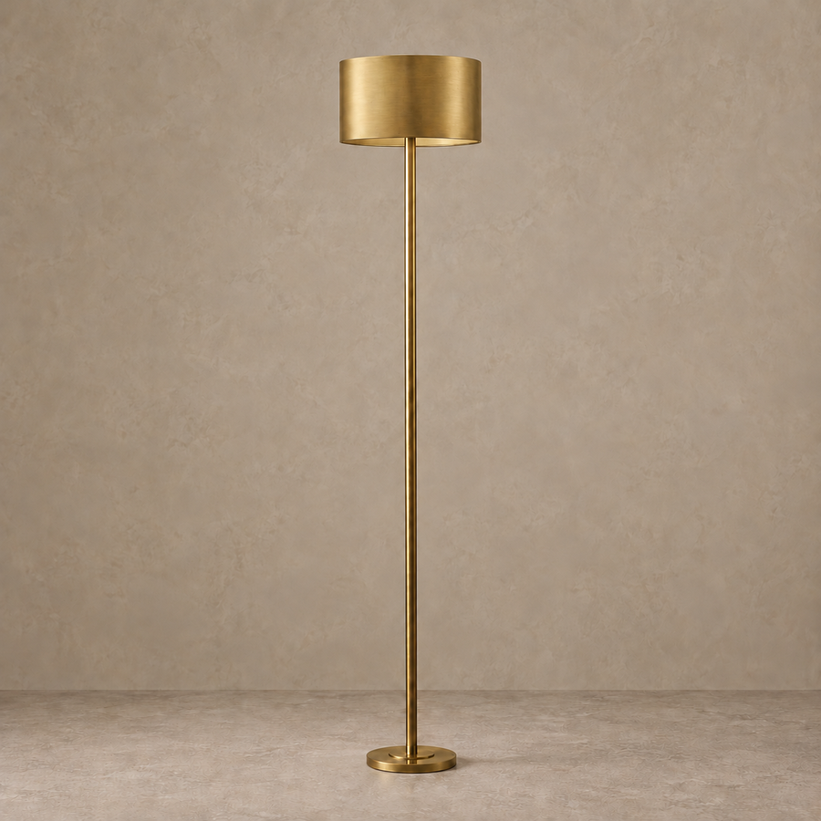 Brushed Brass Floor Lamp