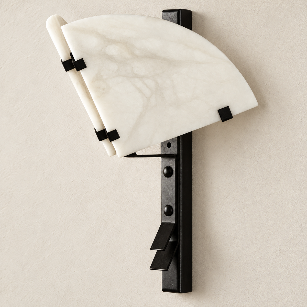 Sculptural Alabaster Wall Sconce